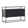 Sideboard Kingsport - Schwarz, Design, Holz/Metall (120/80/45cm) - Livetastic