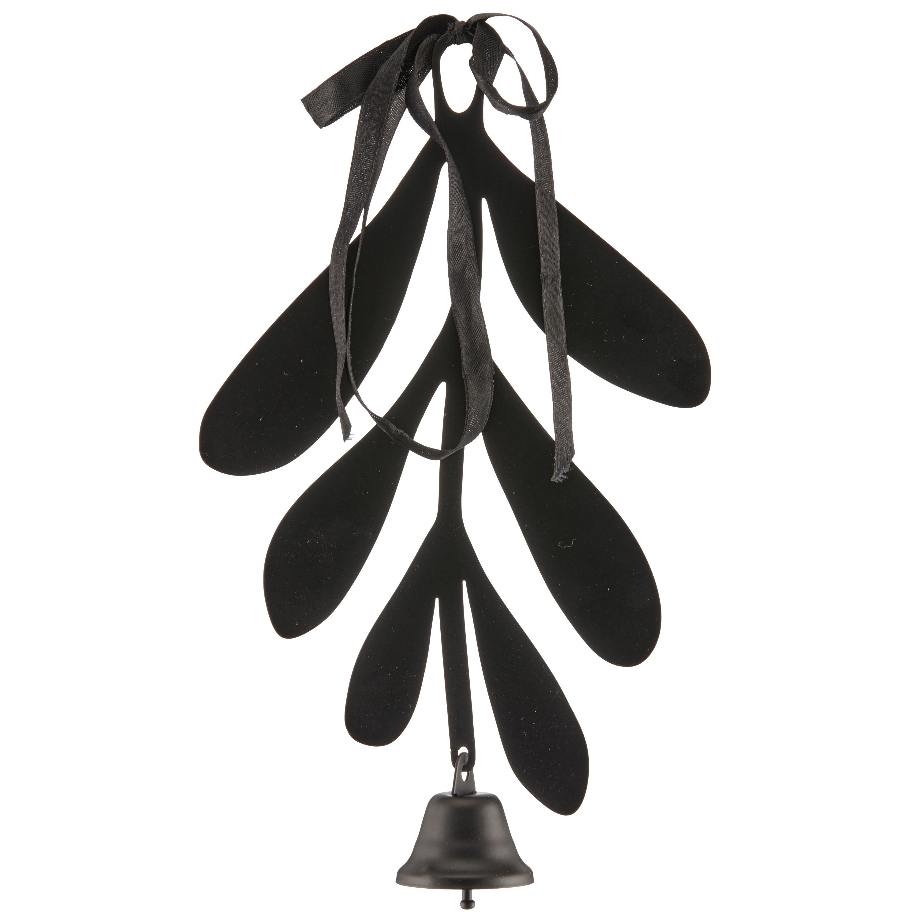 Závesná dekorácia MISTEL I - čierna, Basics, kov (14/25cm) - Mömax