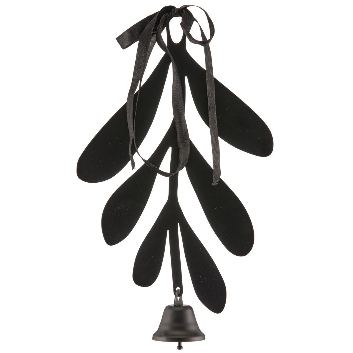 Závesná dekorácia MISTEL I - čierna, Basics, kov (14/25cm) - Mömax