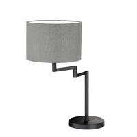 Tischleuchte 50575 Rota - Sandfarben/Schwarz, Basics, Textil/Metall (30/55cm) - Fischer & Honsel