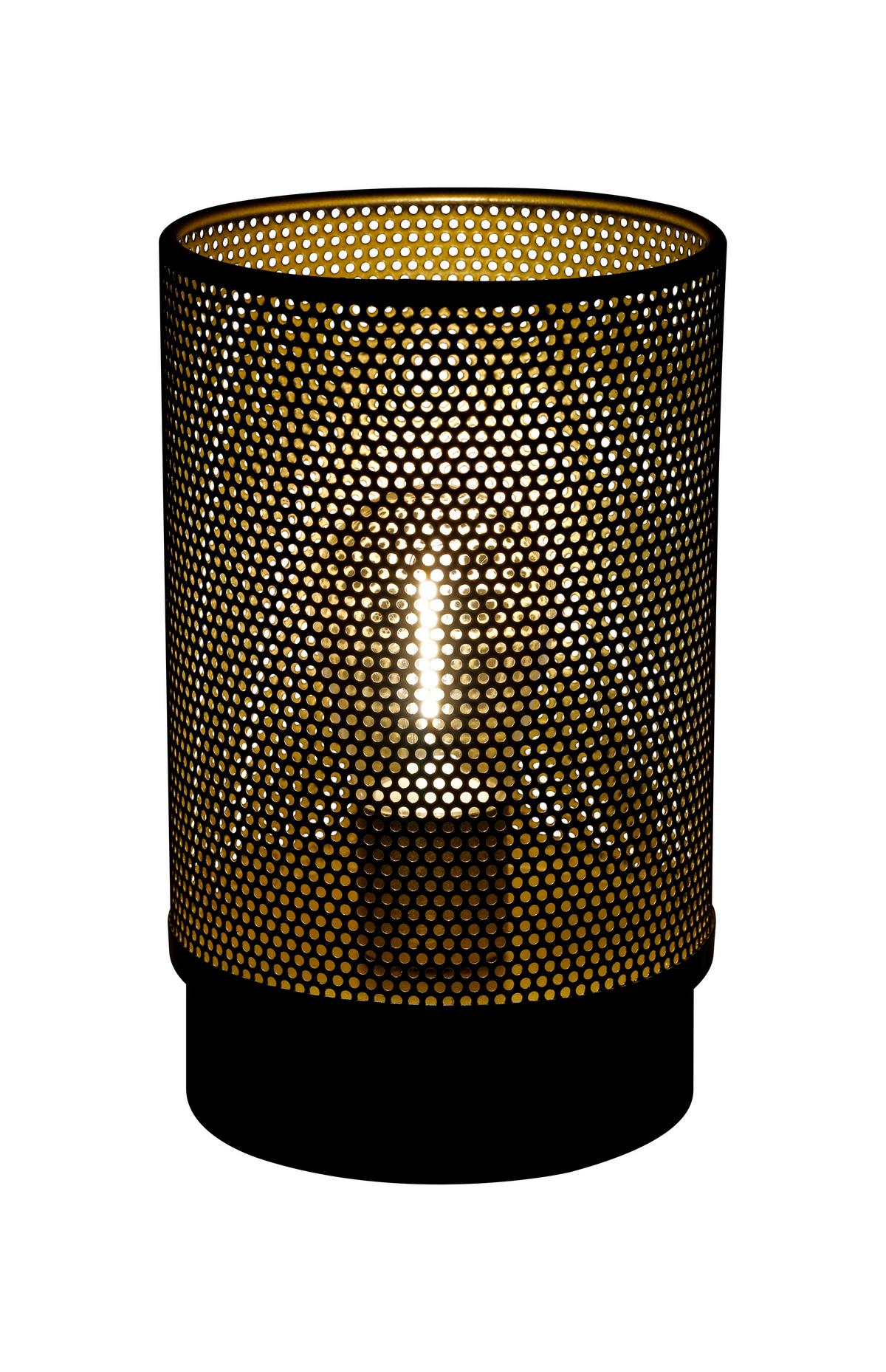STOLNÍ LED LAMPA VOM - černá, Moderní, kov/plast (10/16cm) - Modern Living