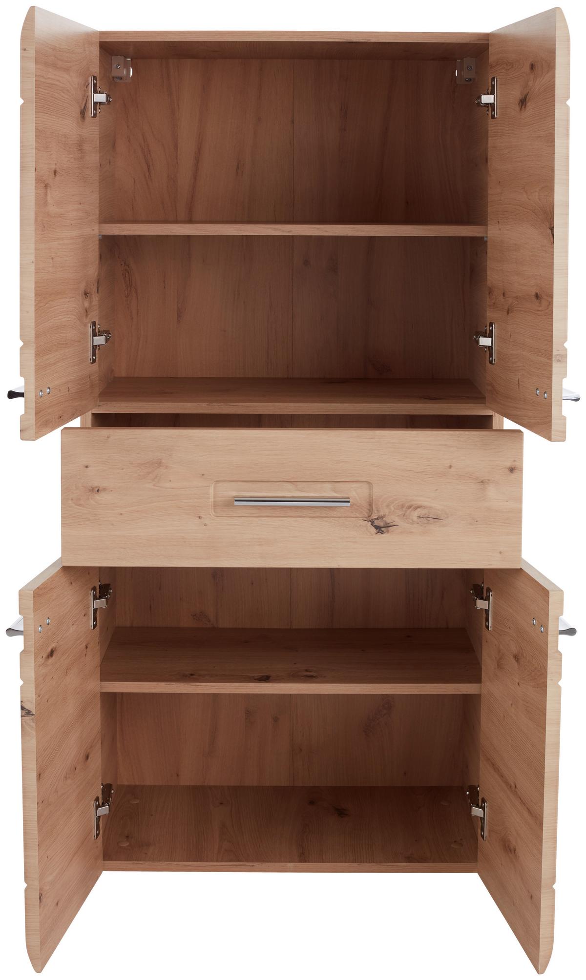 Midischrank Mit Soft-close Avensis B: 60cm, Eiche Dekor - Eichefarben, MODERN, Holzwerkstoff (60/128,5/33cm) - Luca Bessoni