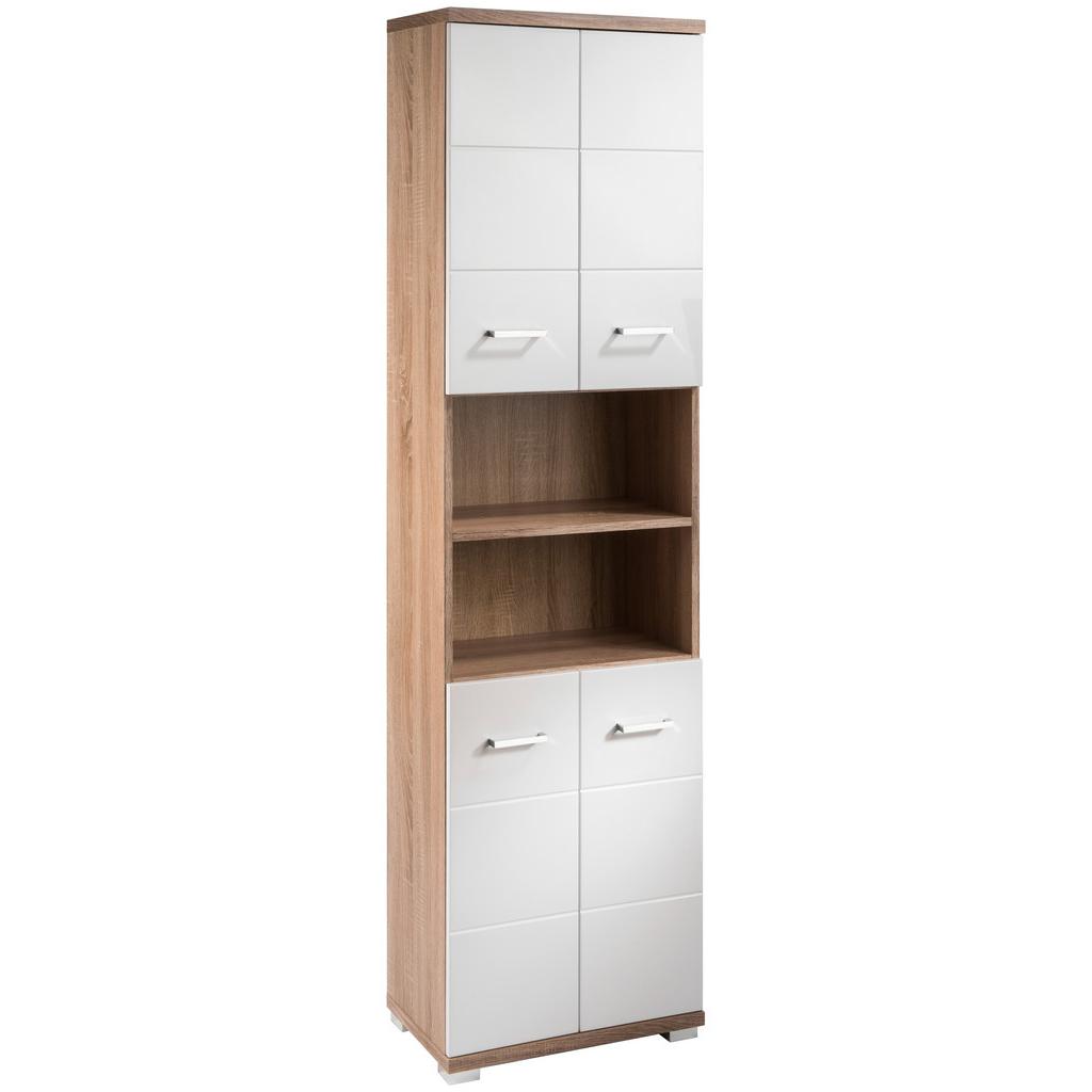 Hochschrank Nebraska06 B: 50 cm Weiß
