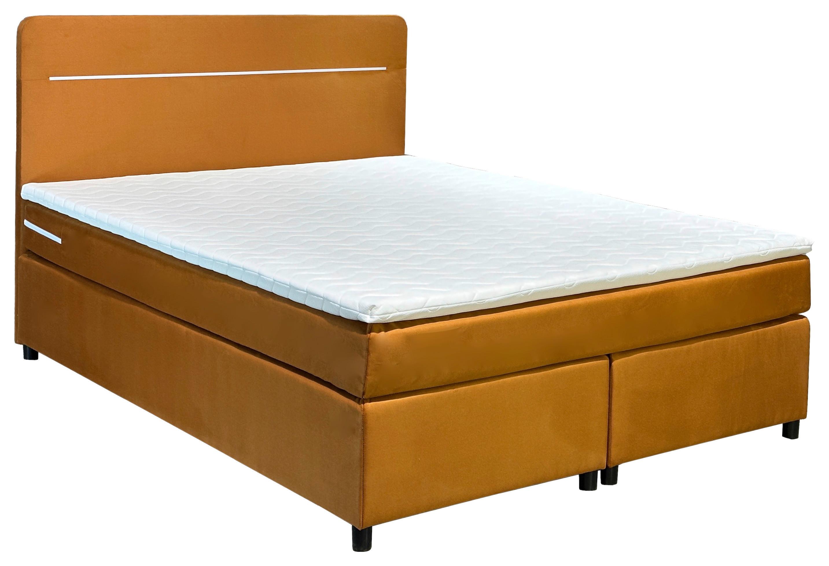 Boxbett Mit Topper 180x200 Cm Stream Honigfarben