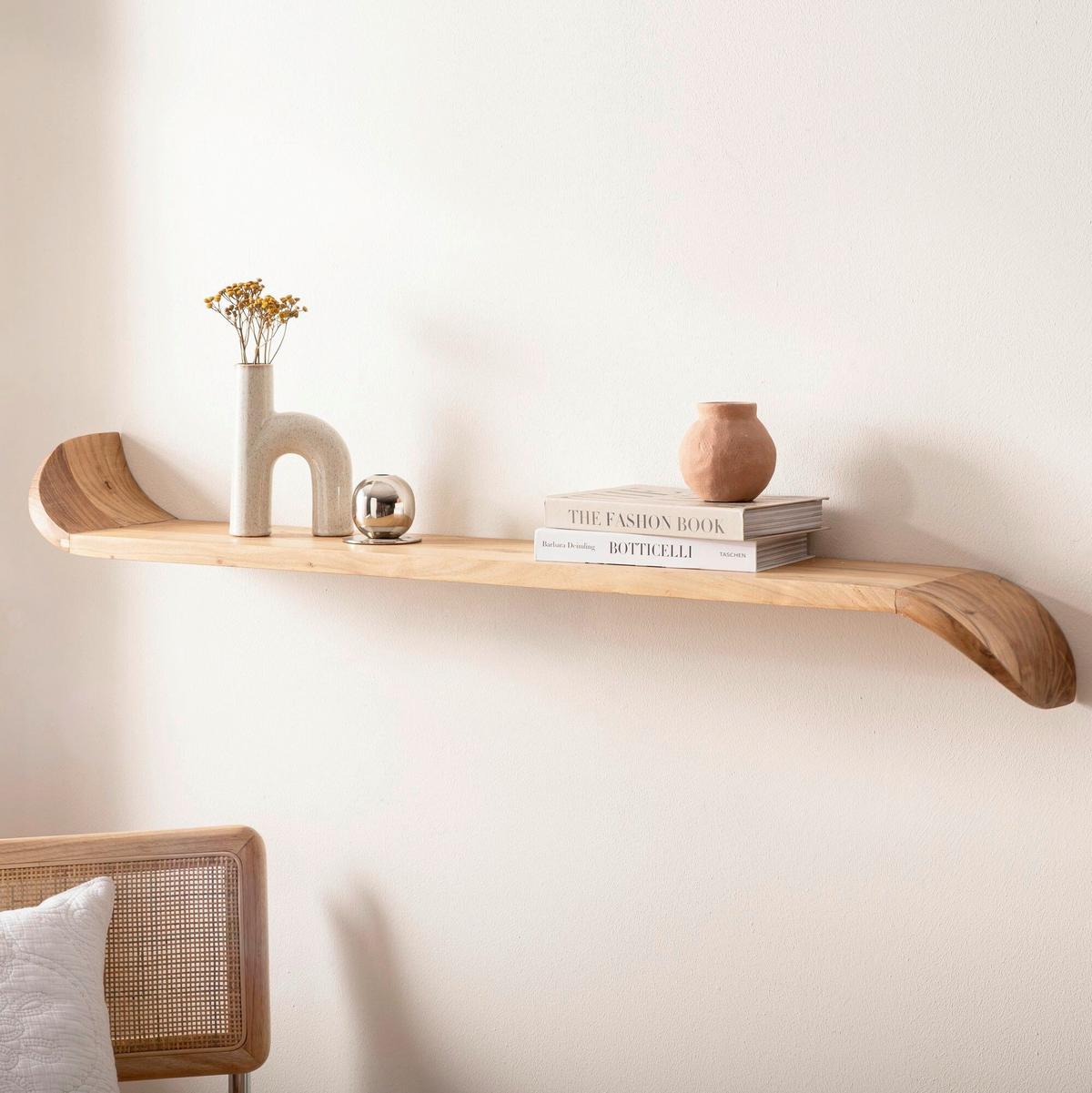 WANDBOARD Braun B: 120cm - Braun, Design, Holz (120/36/20cm) - Livetastic