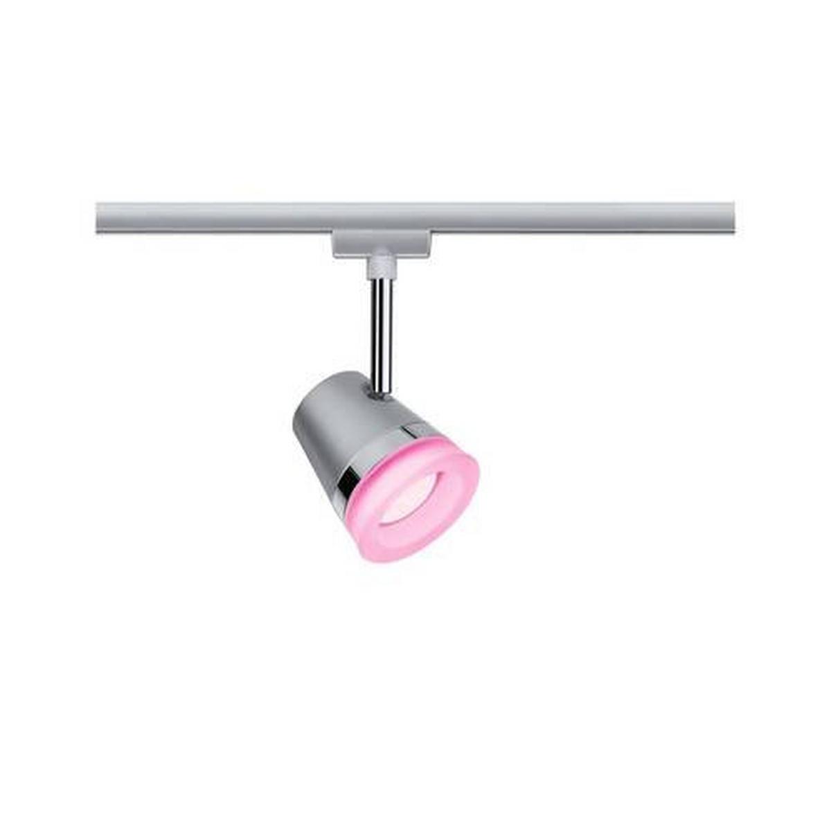 Schienensystem Urail Strahler 95525 In Chromfarben, Dimmbar - Chromfarben, Basics, Kunststoff/Metall (8,5/18,5cm) - Paulmann