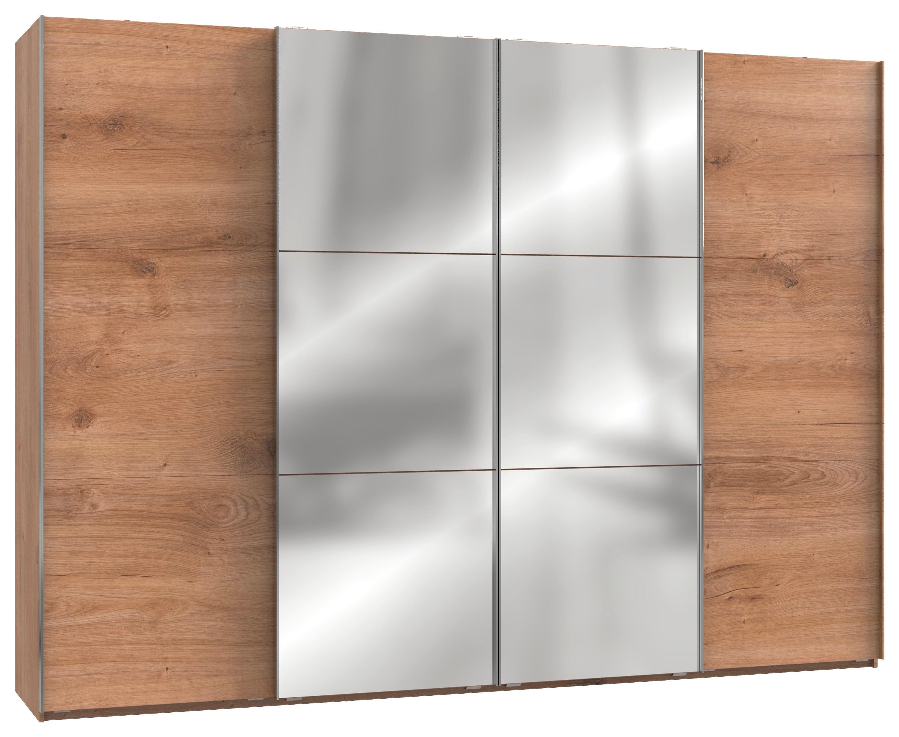 Schwebetürenschrank B: 300 Cm Level, Eiche Dekor - Eichefarben, MODERN, Holzwerkstoff (300/216/65cm) - MID.YOU