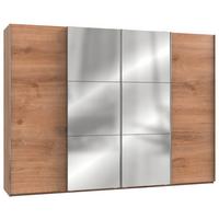 Schwebetürenschrank B: 300 Cm Level, Eiche Dekor - Eichefarben, MODERN, Holzwerkstoff (300/216/65cm) - MID.YOU