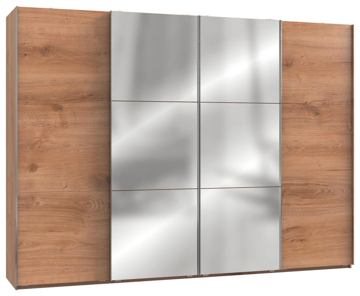 Schwebetürenschrank B: 300 Cm Level, Eiche Dekor - Eichefarben, MODERN, Holzwerkstoff (300/216/65cm) - MID.YOU