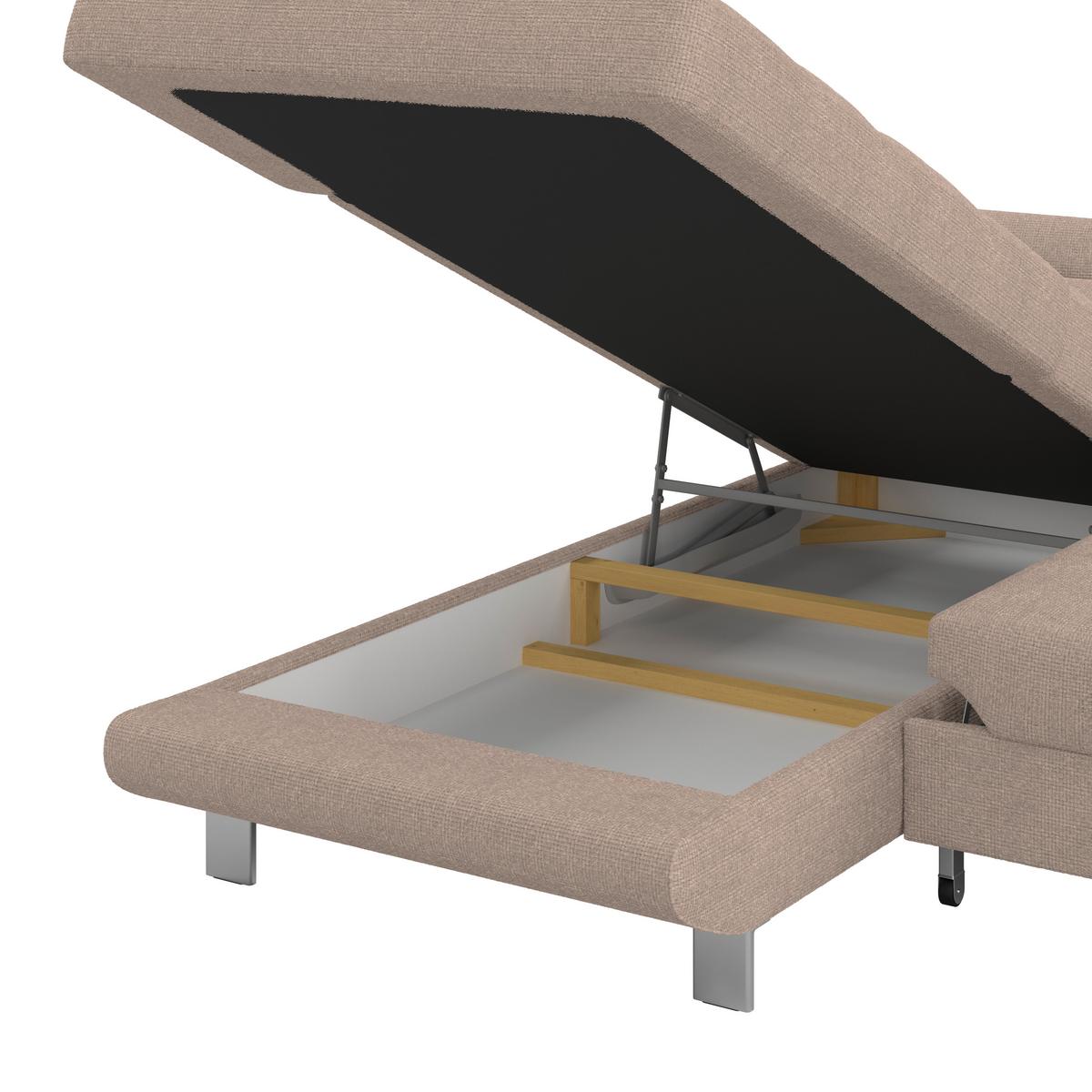 Ecksofa Savona - Beige, MODERN, Textil (230/270cm) - Ondega