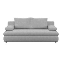 3-sitzer-sofa Mit Schlaffunktion Olso Hellgrau - Hellgrau, Trend, Holz/Kunststoff (205/72/100cm)