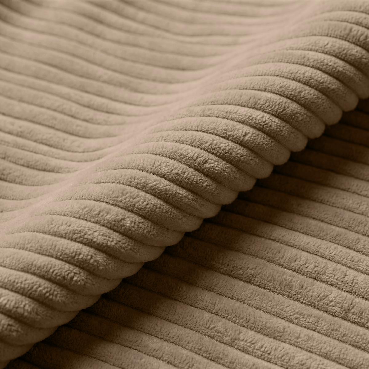 Rohová sedačka PEDRO, levá, karamelový manšestr - černá/karamel, Moderní, textil/plast (190/300cm) - Mömax