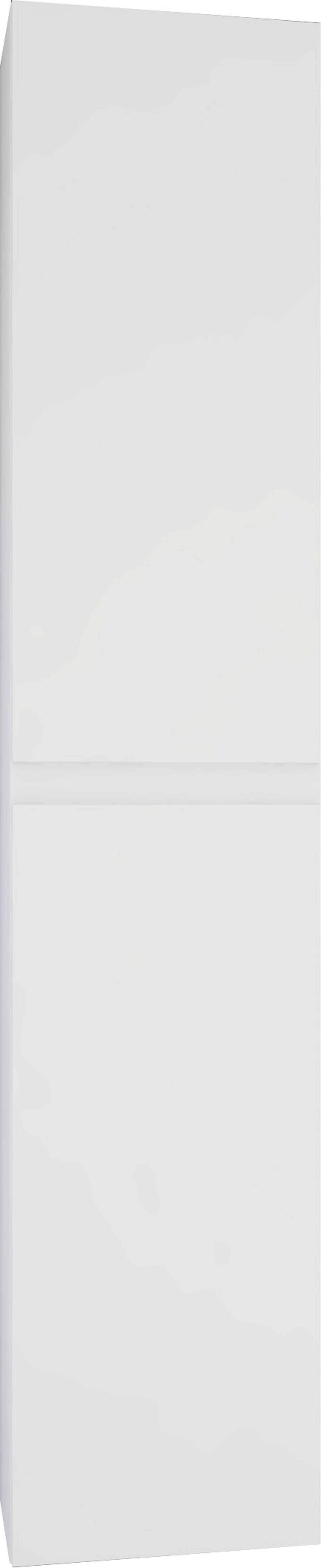 Hochschrank Edi B: 33 Cm Weiss, 2-Türig - Weiß Hochglanz/Weiß, MODERN, Holzwerkstoff (33/166/32cm)