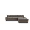 Ecksofa Norma Grau Webstoff - Wengefarben/Grau, Design, Textil (268/153cm) - MID.YOU