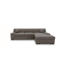 Ecksofa Norma Grau Webstoff - Wengefarben/Grau, Design, Textil (268/153cm) - MID.YOU