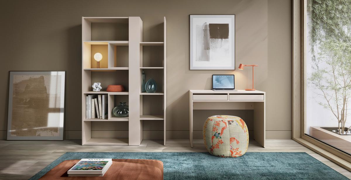 Regal Motus Kaschmir B: 82-146 cm - Kaschmir, MODERN, Holzwerkstoff (82-146/180/35cm)