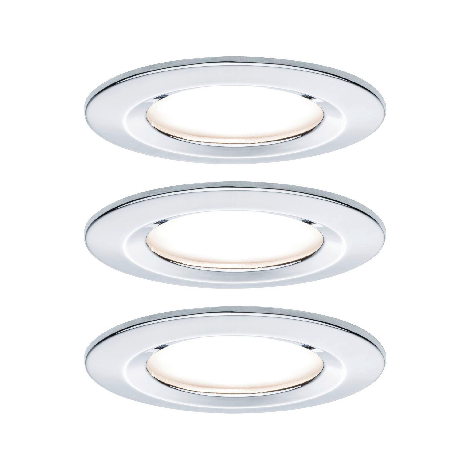 Deckenleuchte 3er-Set Ø 8,4 cm, dimmbar, Rund - Basics (8,4cm) - Paulmann