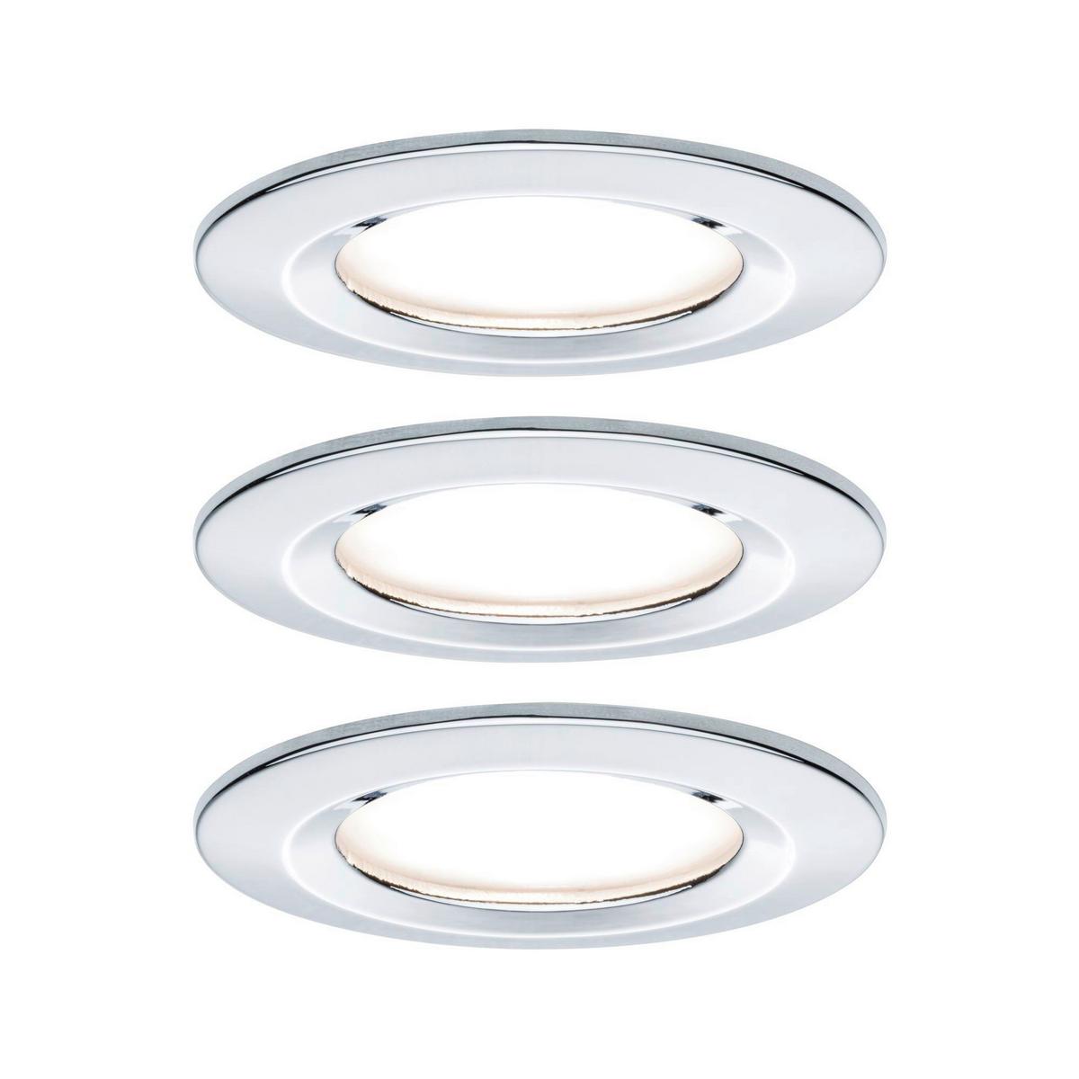 Deckenleuchte 3er-Set Ø 8,4 cm, dimmbar, Rund - Basics (8,4cm) - Paulmann