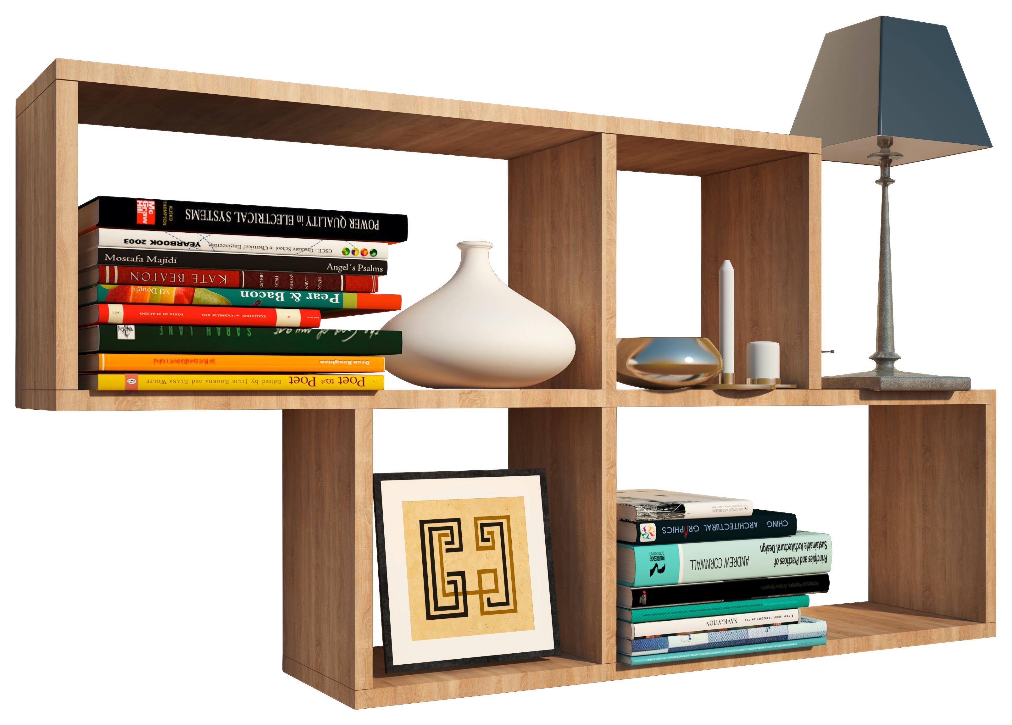 Falipolc Avignon Sonoma Tölgy Dekor - Sonoma tölgy, Basics, faalapú anyag (100/53/19cm)