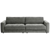 Big Sofa Be Comfy B: 264 Cm Grau Cord - Schwarz/Grau, MODERN, Textil (264/83/126cm) - MID.YOU