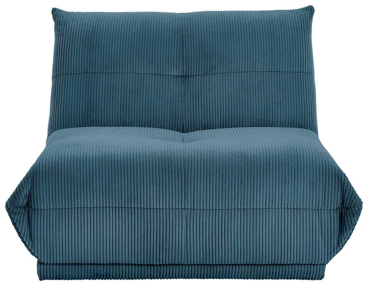 Modul Sofa Giselle 2er Sofa B: 105 cm Cord Petrol - Petrol, Trend, Textil (105/80/112cm) - Livetastic