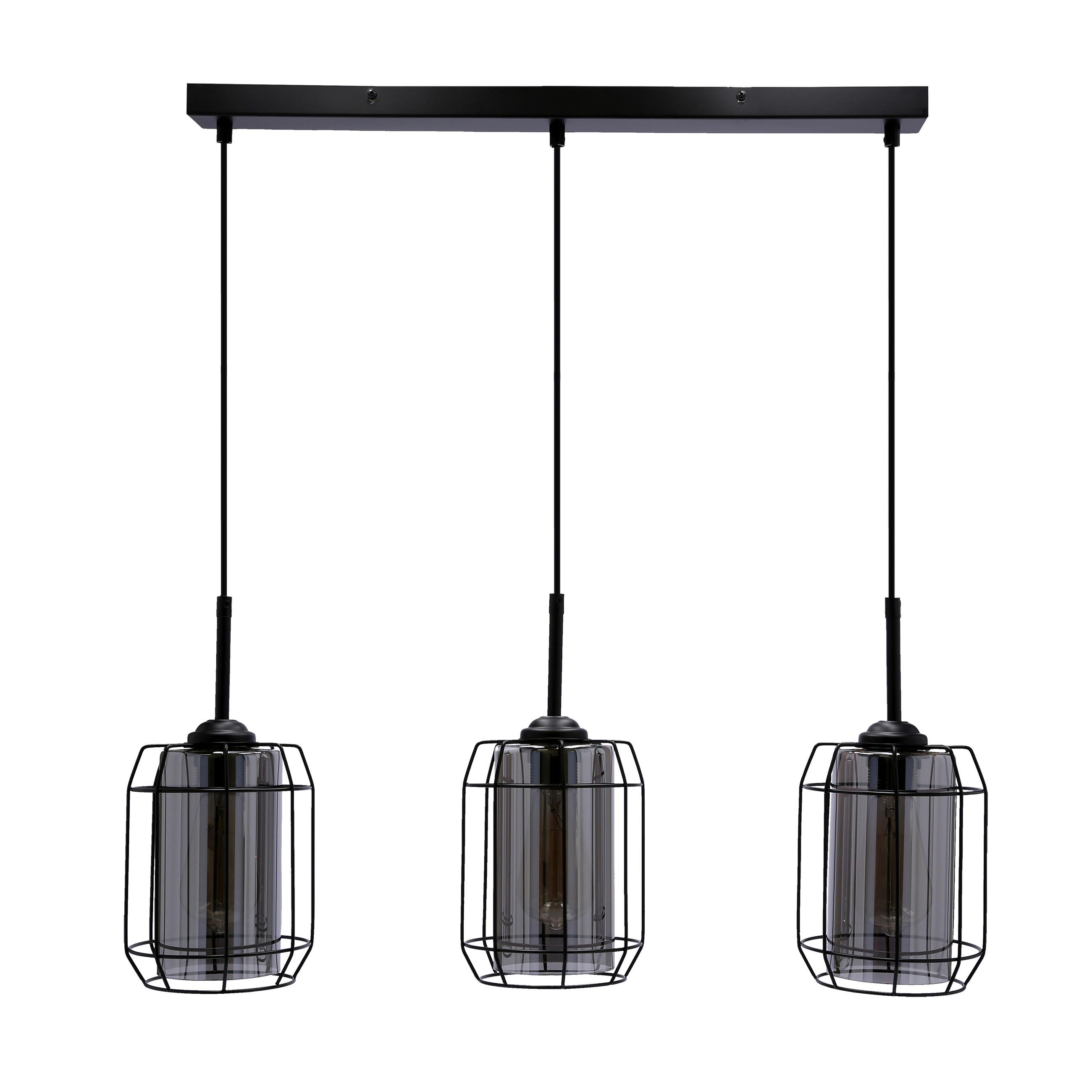 Pendelleuchte 33-084535 Jonera - Schwarz, Design, Metall (67/15/110cm)