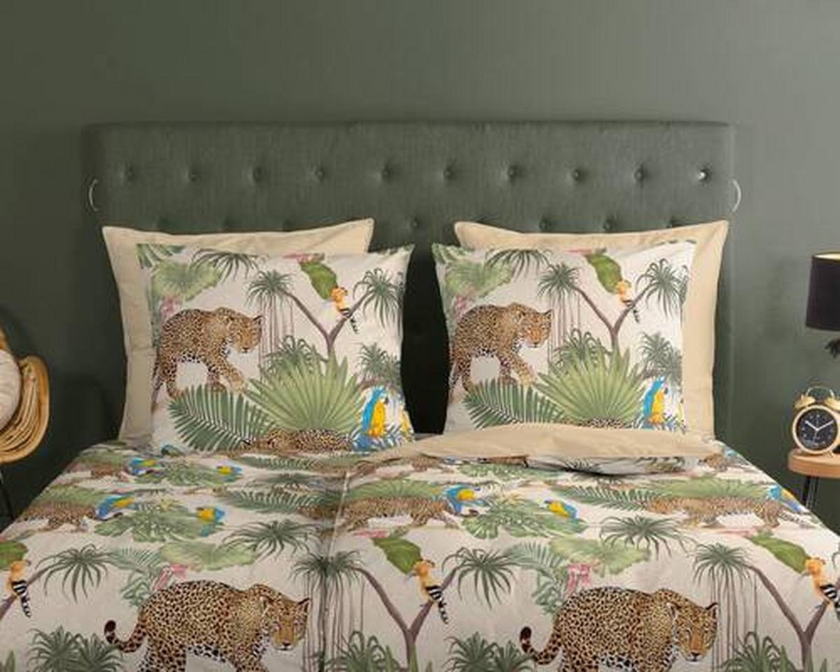 Kinderbettwäsche Tropical Multicolor 140x200 cm - Multicolor, Textil (140/200cm)