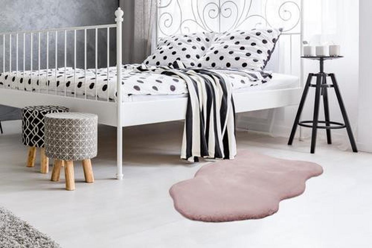 Kunstfell Rabbit Rosa 60x90 cm Textil - Rosa, Trend, Textil (60/90cm) - Kayoom