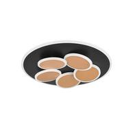 LED-DECKENLEUCHTE 653210680 MANDALA - Goldfarben/Schwarz, Design, Metall (49/7.5cm) - Trio Leuchten