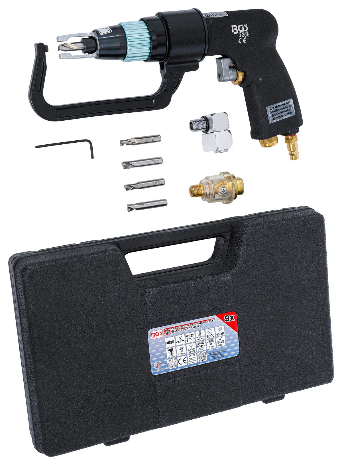 Druckluft-schweißpunkt-fräser 3205 - Basics (34,6/20,2/6,5cm)