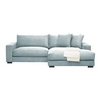 Rohová sedačka PEDRO, pravá, šalviovozelený menčester - šalviovozelená, Modern, textil (265/180cm) - Mömax