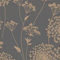 Vliestapete Field - Grau, Basics, Papier/Kunststoff (52/1005cm)