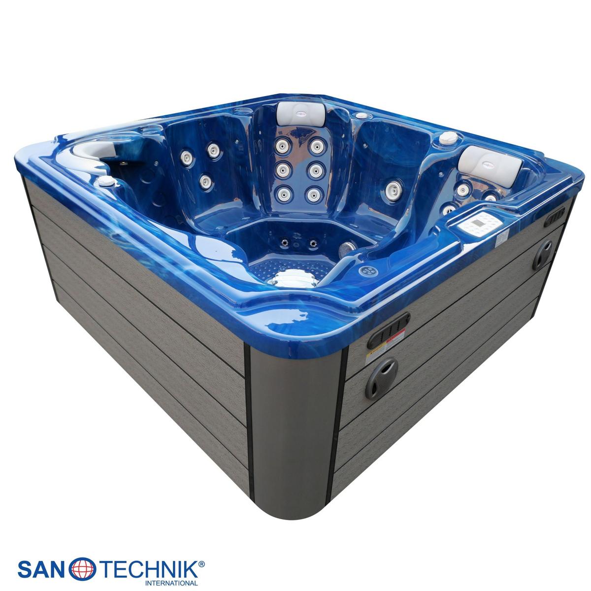 Whirlpool Kunststoff XXL1913 210x210x95 cm - Blau, Basics, Kunststoff (210/95/210cm)