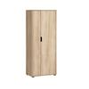 Aktenschrank Emmik Schwarz/Eiche Dekor B: 65,1cm - Eichefarben/Schwarz, MODERN, Holzwerkstoff (65,1/163,6/41cm) - MID.YOU