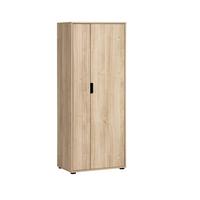 Aktenschrank Emmik Schwarz/Eiche Dekor B: 65,1cm - Eichefarben/Schwarz, MODERN, Holzwerkstoff (65,1/163,6/41cm) - MID.YOU