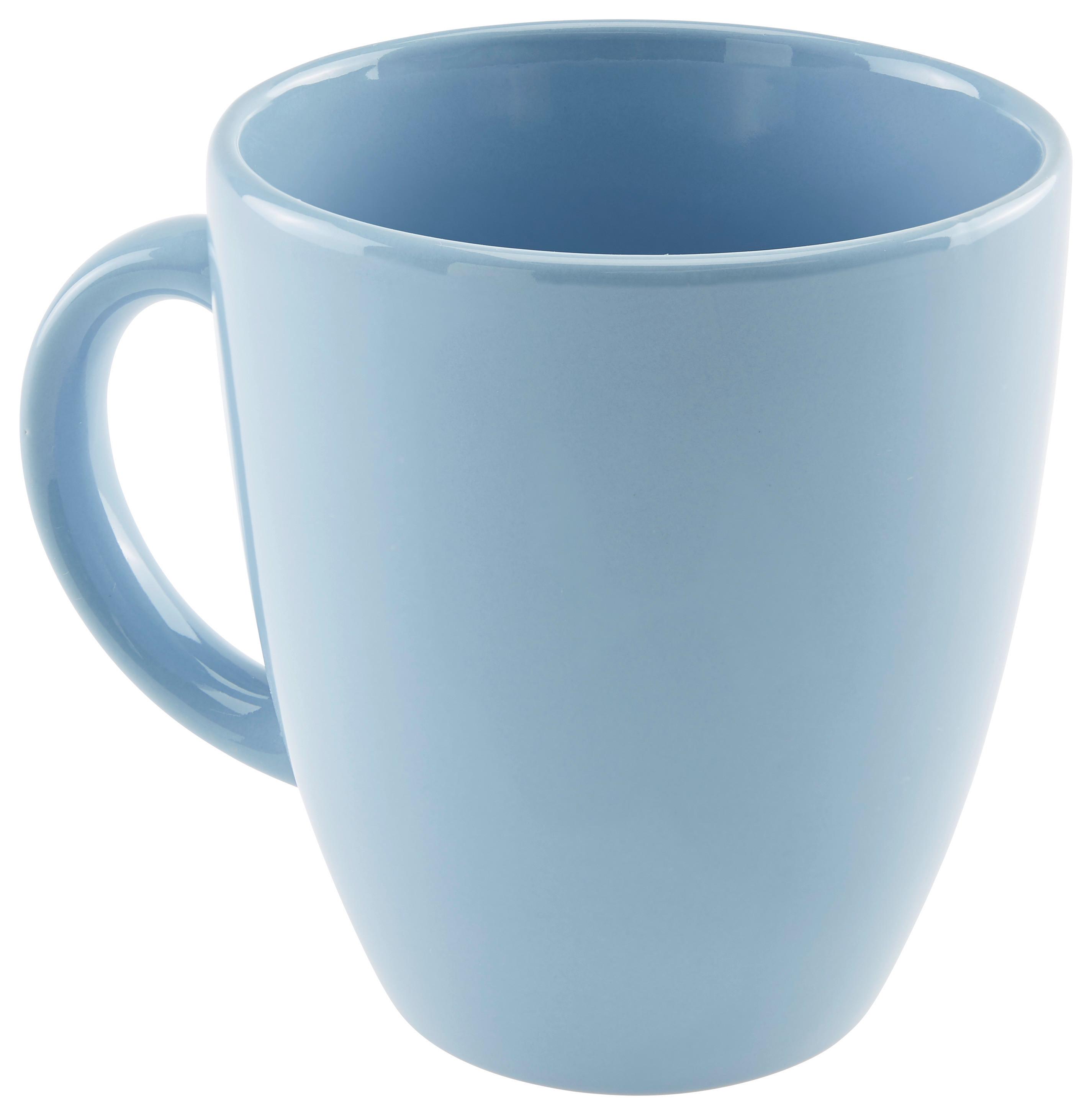 Hellblauer Kaffeebecher aus Keramik