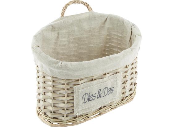 Košík Bretagne - prírodné farby/sivá, Romantický / Vidiecky, drevo/prírodné materiály (35/24/20cm) - Mömax modern living Košík Bretagne - prírodné farby/sivá, Romantický / Vidiecky, drevo/prírodné materiály (35/24/20cm) - Mömax modern living