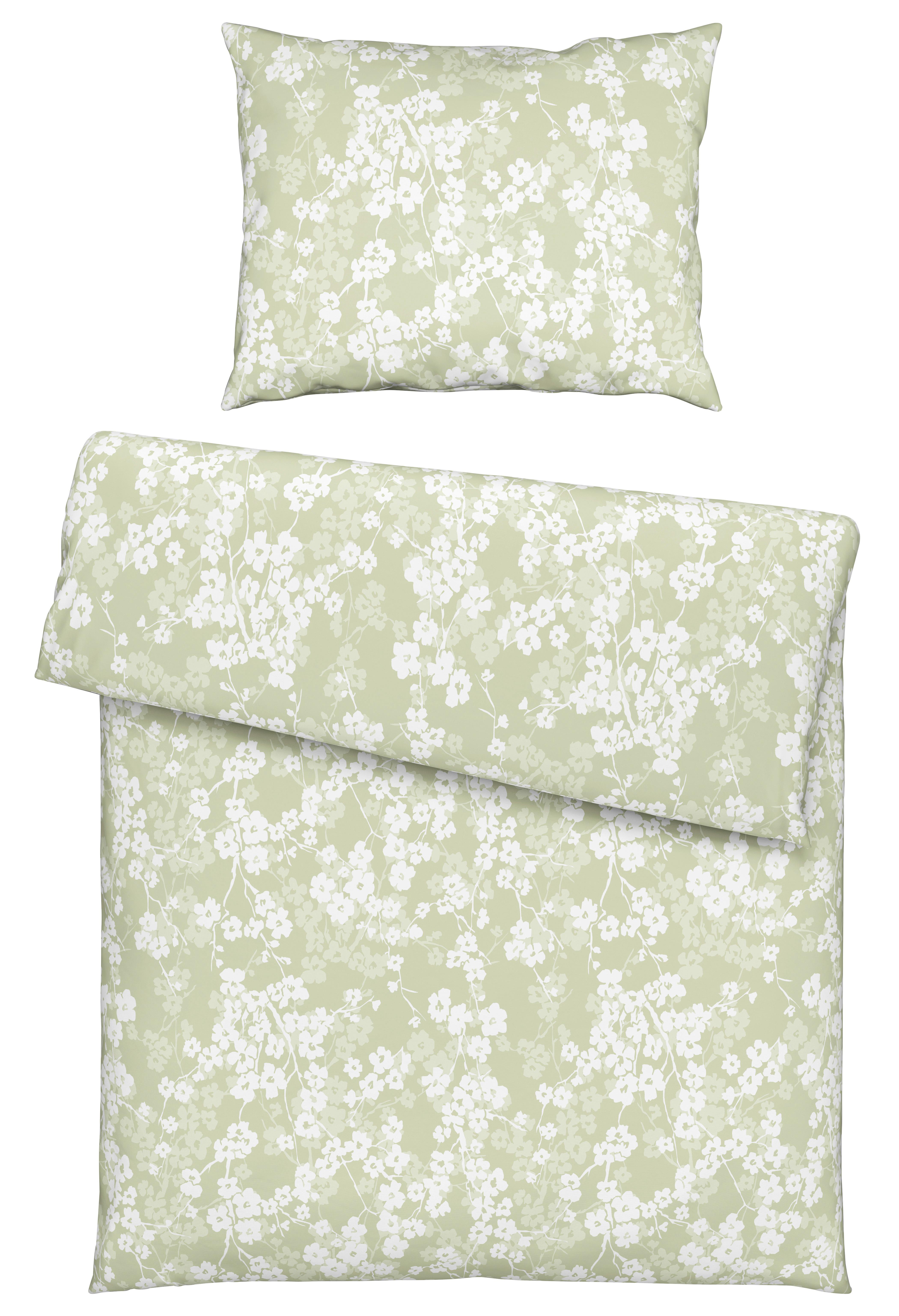 Povlečení Catrin, 70/90 140/200cm - šalvějově zelená, Lifestyle, textil (140/200cm) - Modern Living