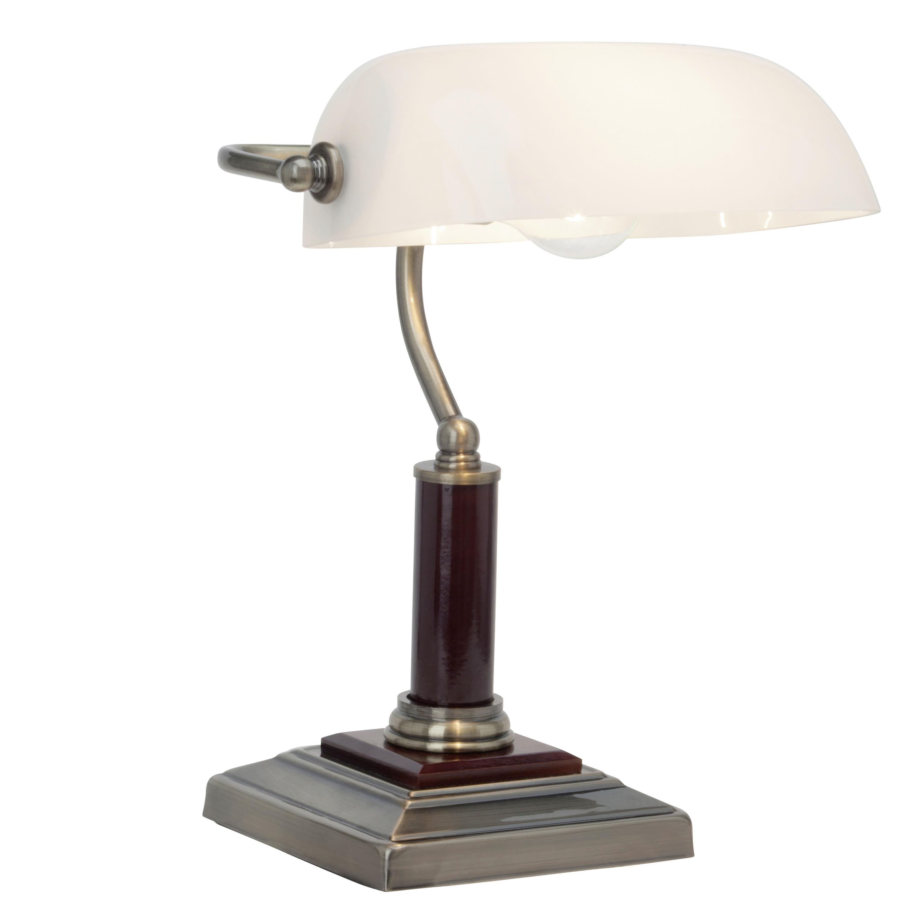 Schreibtischlampe Bankir Messingfarben, drehbar