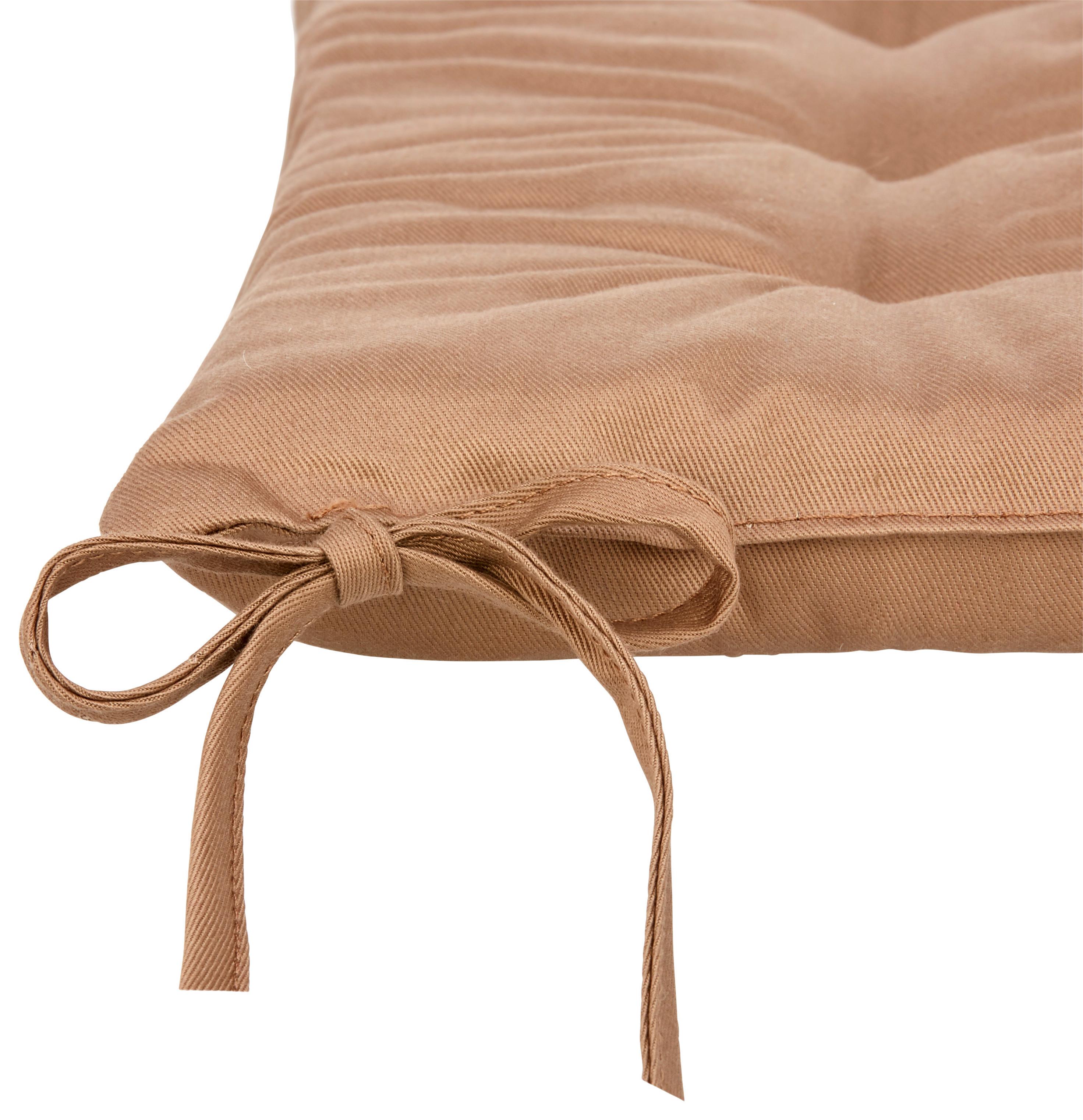 Poduška Na Sedenie Lola-Based-40/40/2cm,hnedá - hnedá, textil (40/40/2cm) - Based