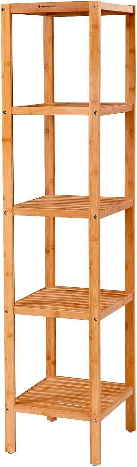 Badezimmerregal Naturfarben B: 33 Cm - Naturfarben, Basics, Holz (33/146/33cm)