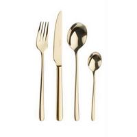 sada příborů SKY TREASURE - barvy zlata, Basics, kov (25,5/7/5,3cm) - Pintinox