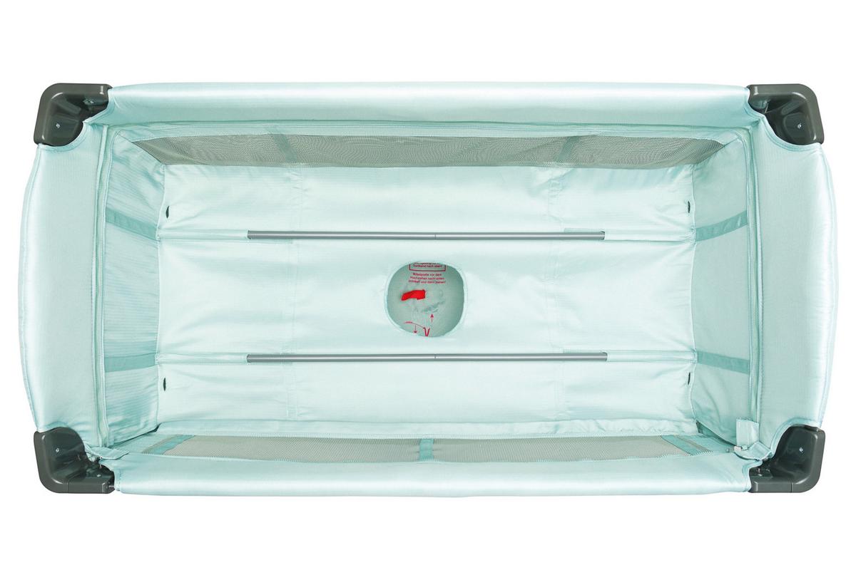 Reisebett Travel Cot Mint B: 125 cm - Mintgrün, Basics, Kunststoff/Metall (125/76/77cm) - Fillikid