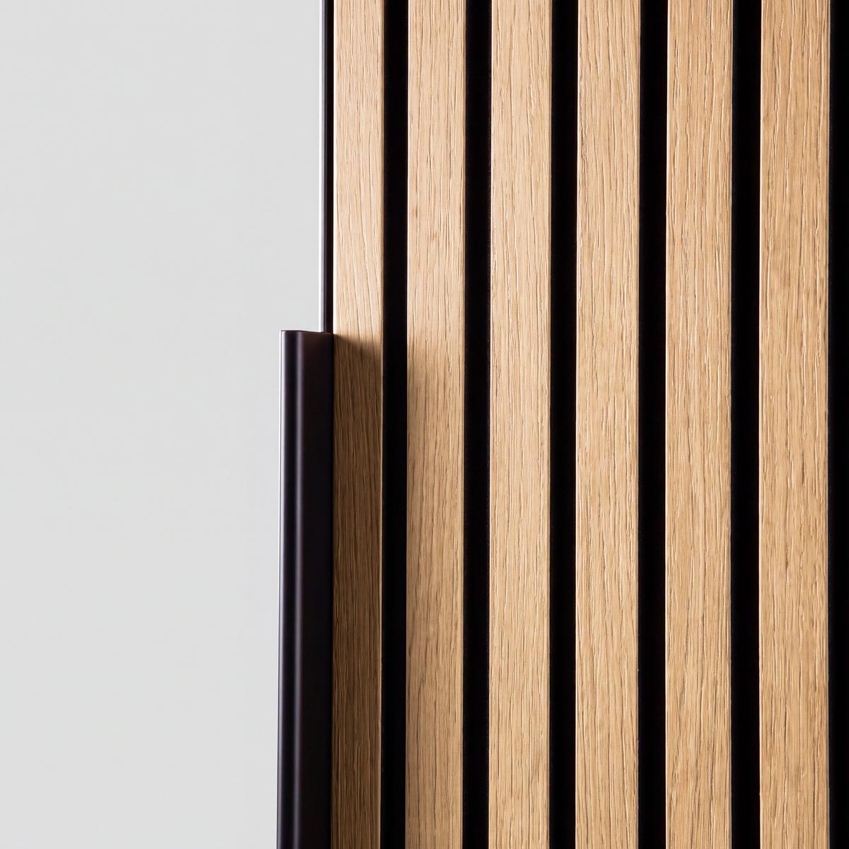 Garderobenschrank Clever Anthrazit B: 55,5 cm - Eichefarben/Anthrazit, MODERN, Glas/Holzwerkstoff (55,5/193/38cm)