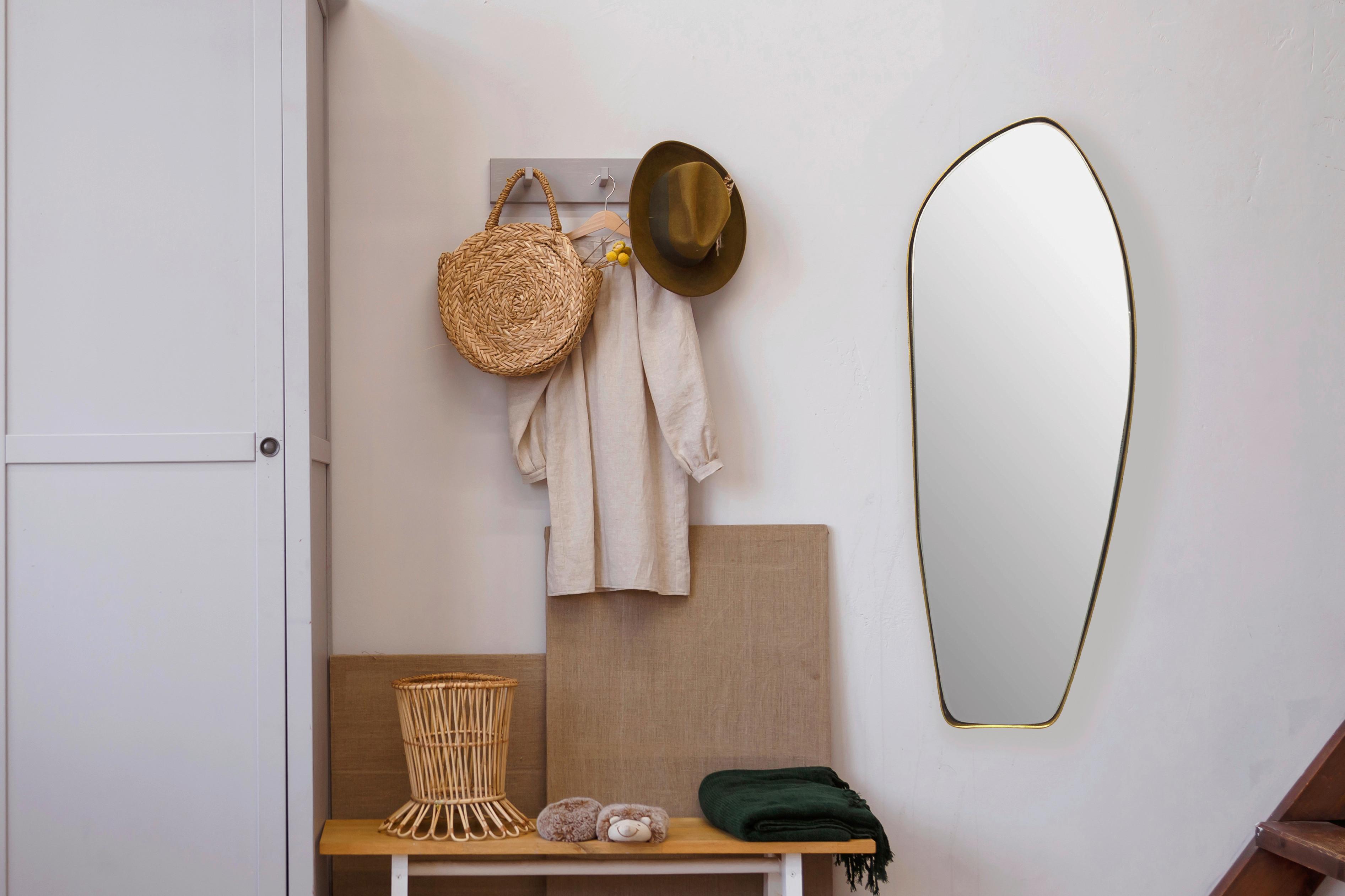 Wandspiegel Goldfarben B: 33 cm - Goldfarben, Design, Glas/Metall (33/90/2,5cm) - MID.YOU