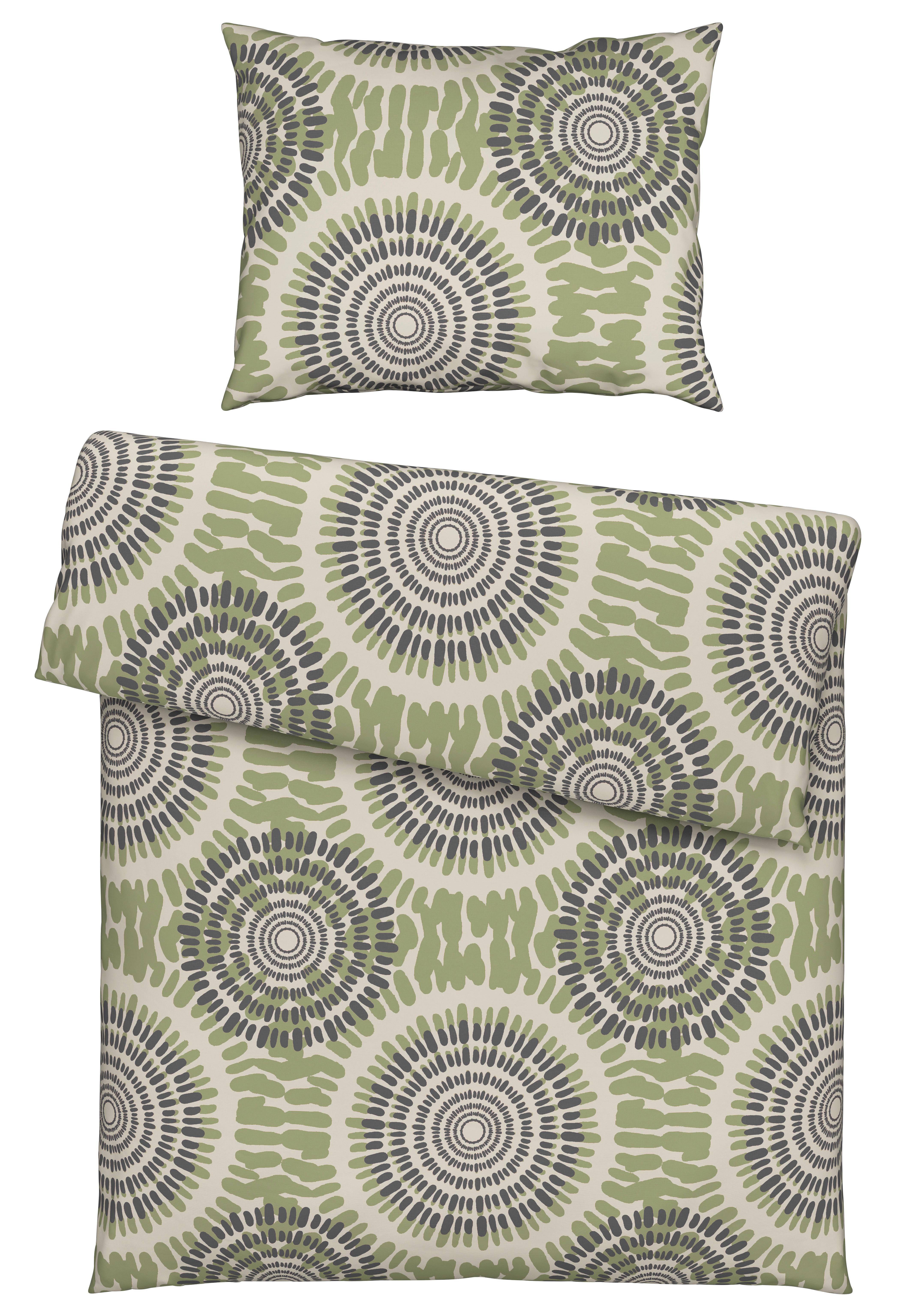 Povlečení Cora, 140/200cm, Zelená - zelená, Konvenční, textil (140/200cm) - Modern Living