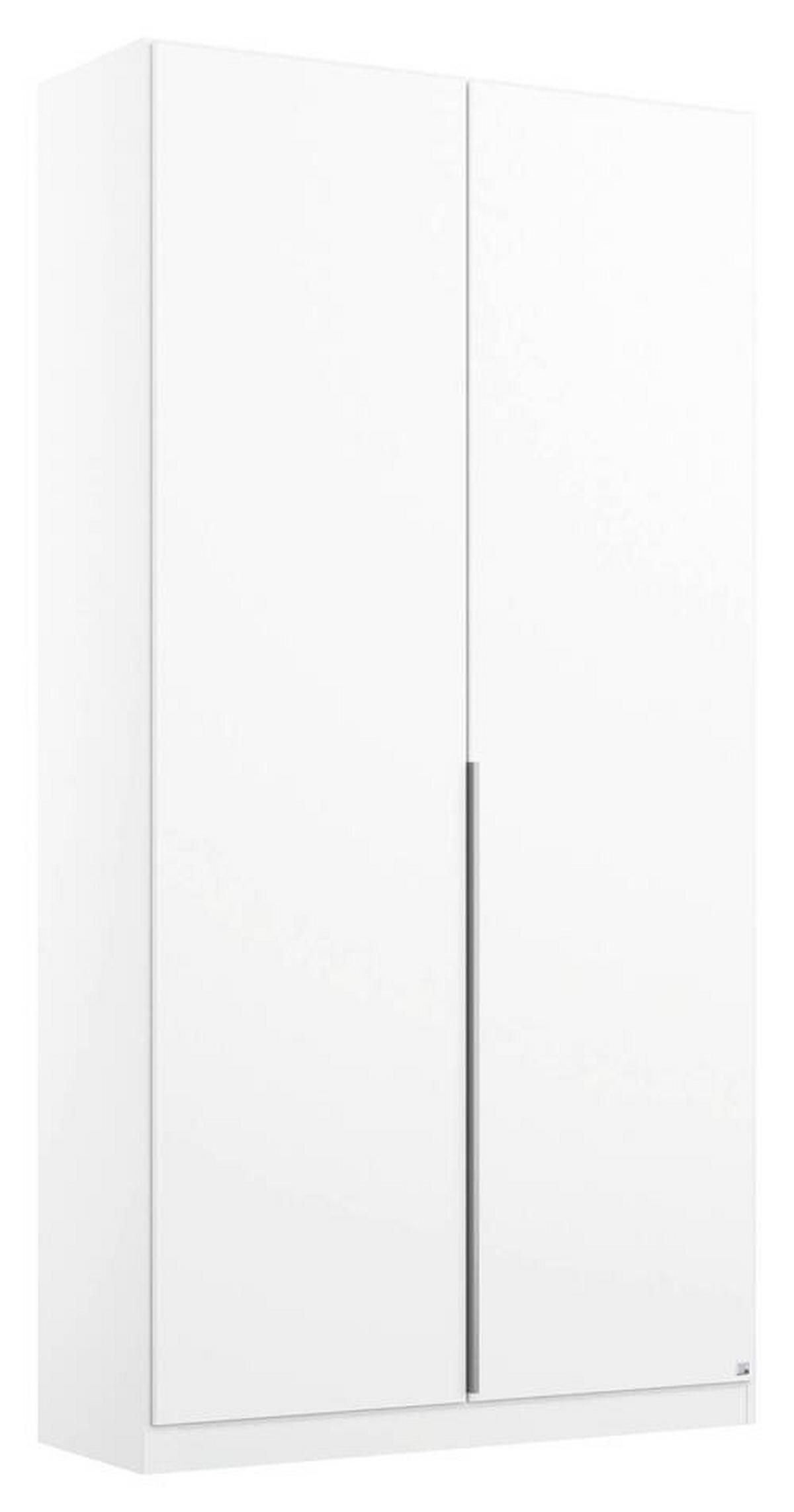 Drehtürenschrank B: 91 cm Alabama, Weiß - Weiß, MODERN, Holzwerkstoff (91/229/54cm) - Rauch Möbel