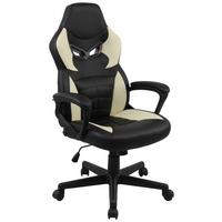 Chefsessel Rocky - Creme/Schwarz, MODERN, Kunststoff/Textil (62/115/65cm)
