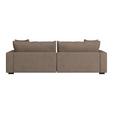 Megasofa Pelle-Megasofa - Wengefarben/Beige, Trend, Textil (261/124cm) - Luca Bessoni