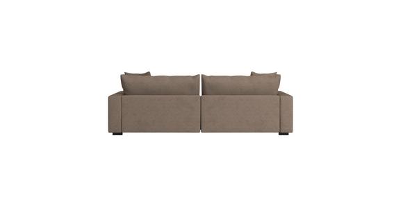 Megasofa Pelle-Megasofa - Wengefarben/Beige, Trend, Textil (261/124cm) - Luca Bessoni